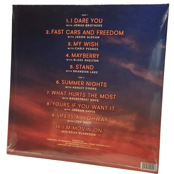 Rascal Flatts Duets Life Is A Highway Refueled Transparent Blue Color Vinyl LP - Picture 3 of 5